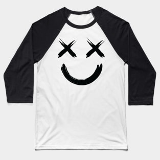 Funny Face Character Baseball T-Shirt